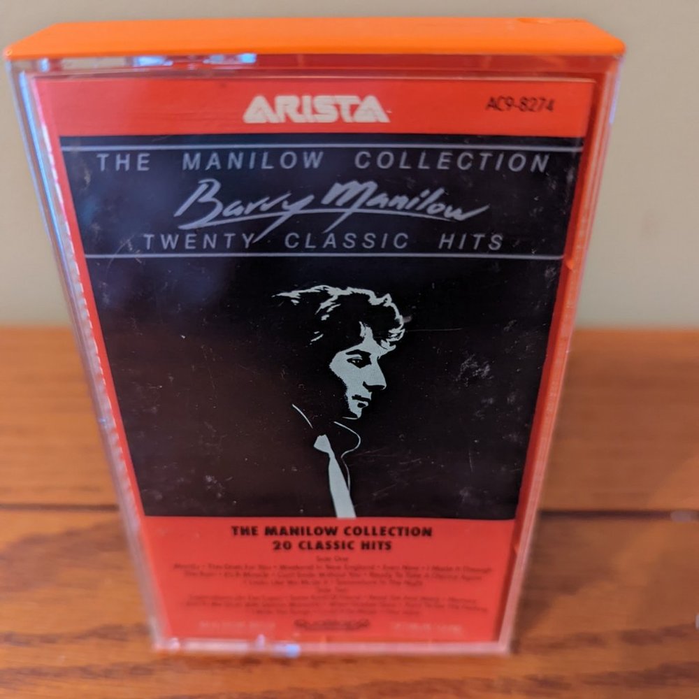 Barry Manilow The Manilow Collection Cassette 20 Classic Hits "Mandy" "Copa"